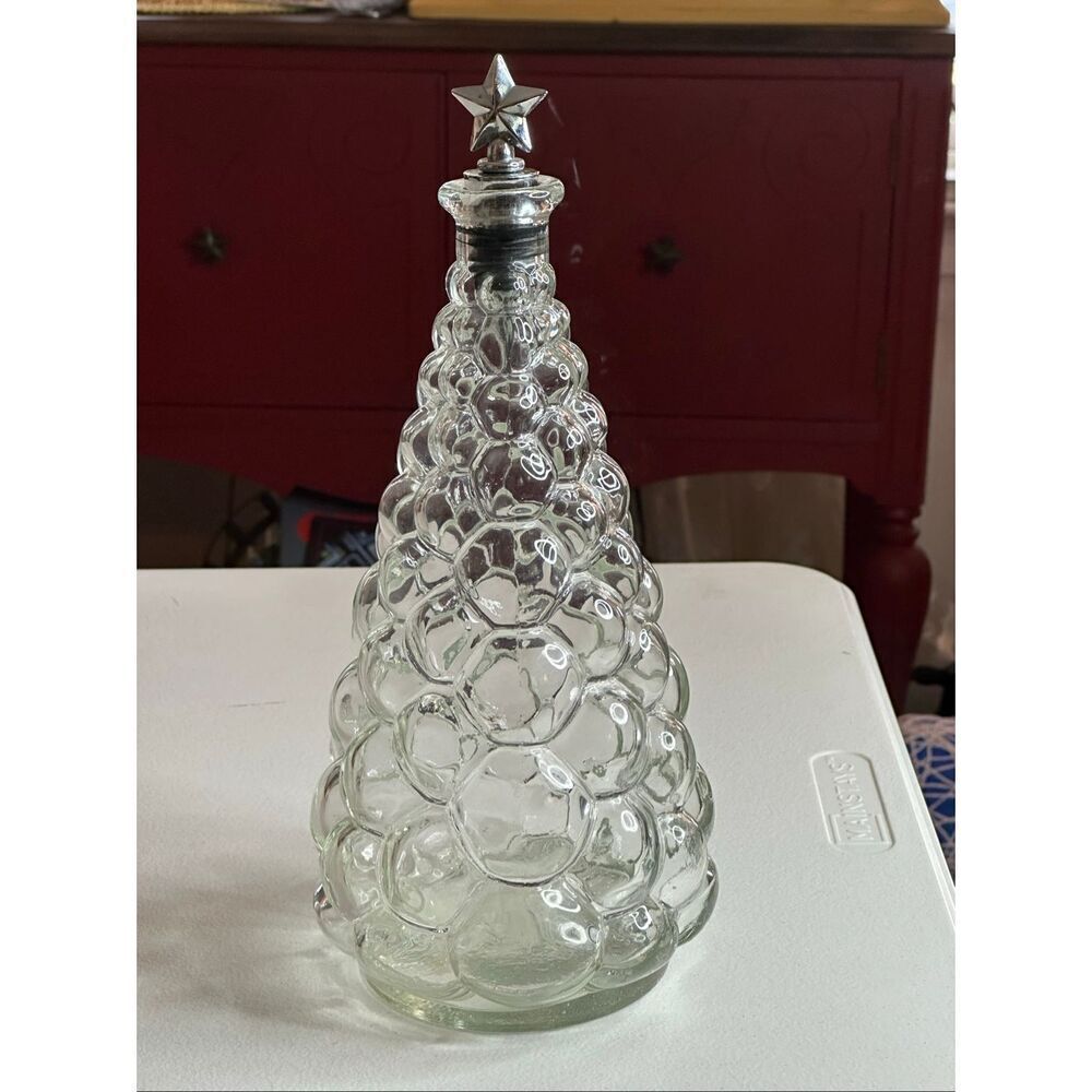 Crystal Tree Wine Liquor Glass Decanter